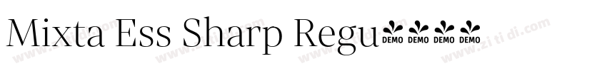 Mixta Ess Sharp Regu字体转换